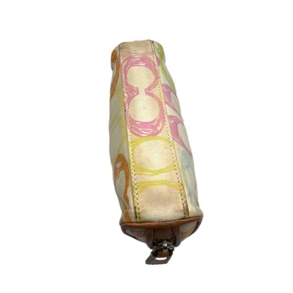 COACH Multi-color Signature Fabric Scribble Pouch - Picture 3 of 8